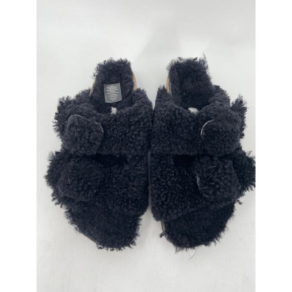 Papillio by Birkenstock Arizona Big Buckle Genuine Shearling Slide Sandal 7 NWOB - Picture 4 of 6